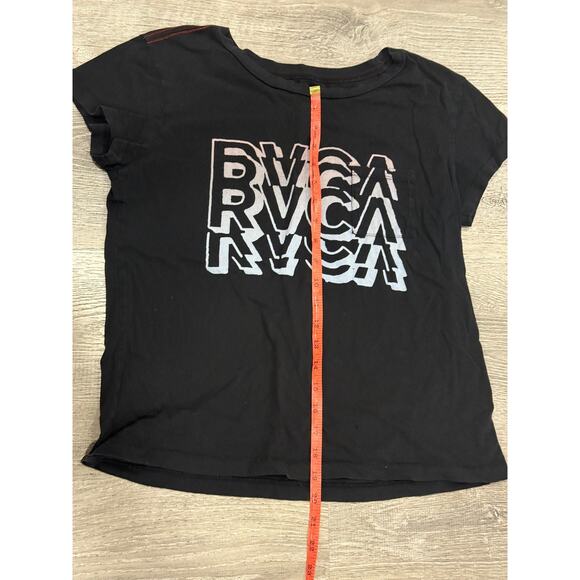 RVCA Shirt Womens small pocket tshirt Cropped Preowned - Picture 4 of 5